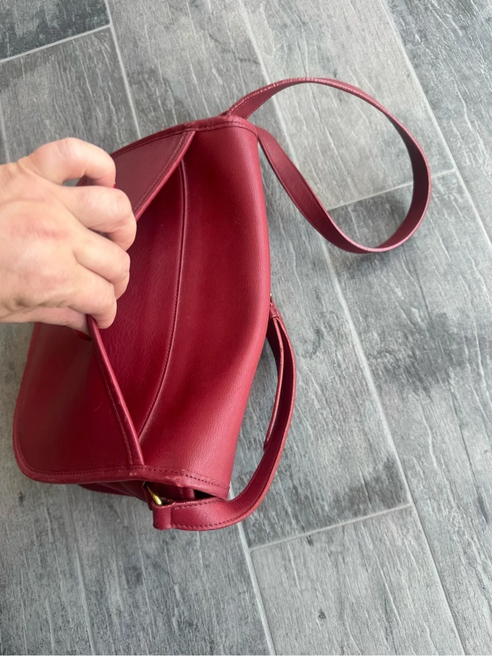 Coach 9790 Vintage Red City Leather Shoulder/Crossbody Bag - Picture 7 of 14